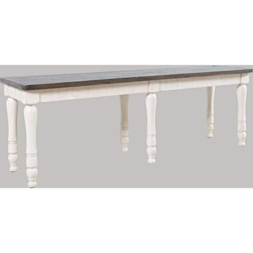 Madison County 54" Dining Bench in Pine & Vintage White & Barnwood